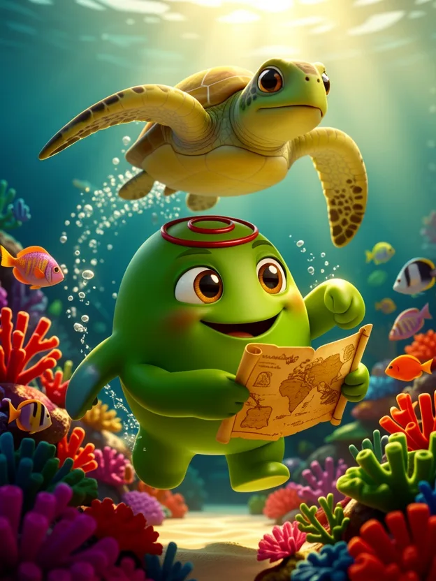 Green's Underwater Treasure Adventure — illustration 1