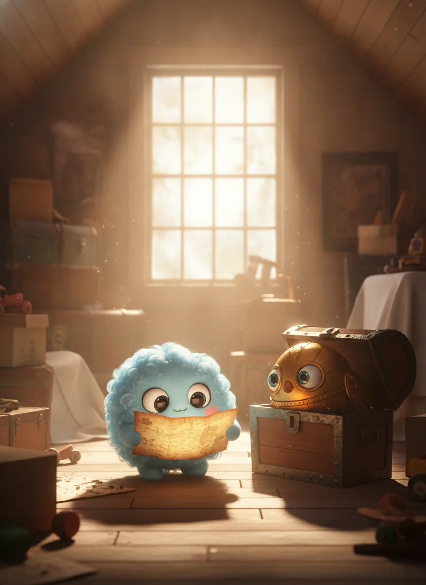 Bloo and the Map with Missing Pieces — illustration 1