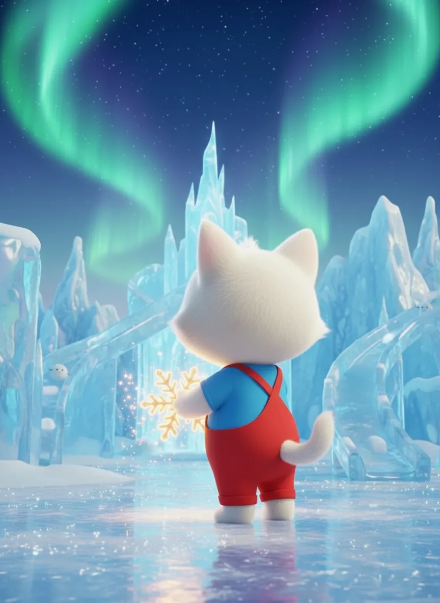 Max and the Glowing Snowflake Mystery — illustration 1
